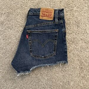 Levi's Dark Blue Denim Shorts